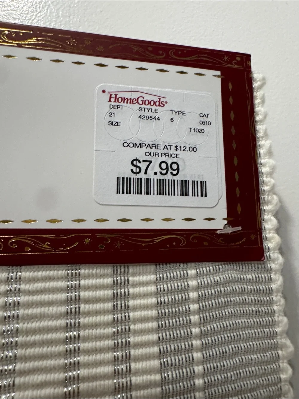 NWT Cherished Traditions Silver Treaded Table Runner 13” x 87”